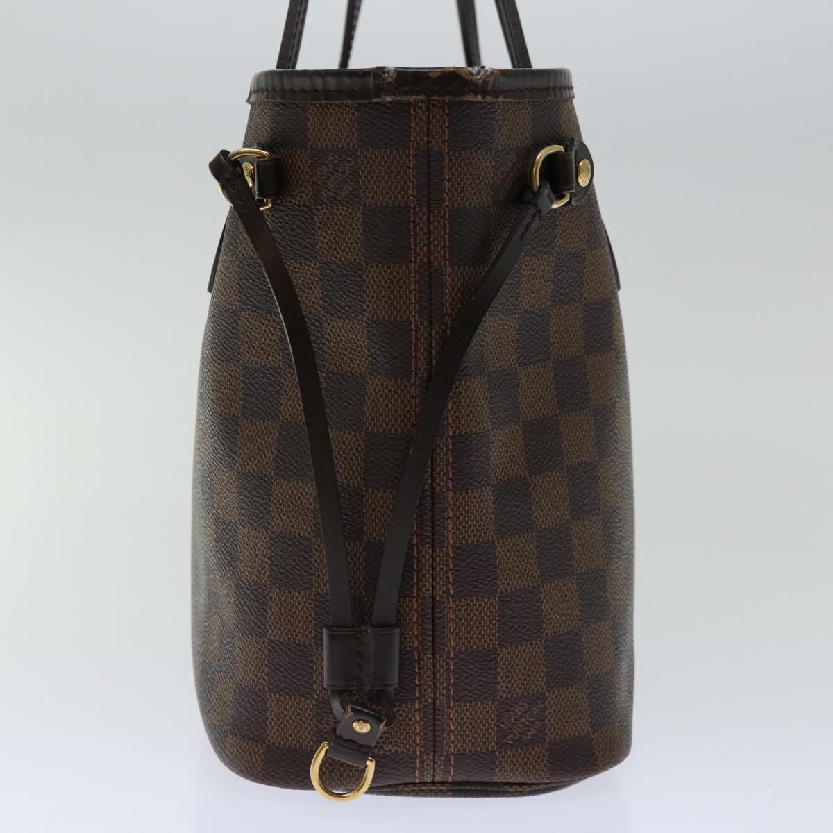 LOUIS VUITTON Damier Ebene Neverfull PM Tote Bag N51109 LV Auth fm3226