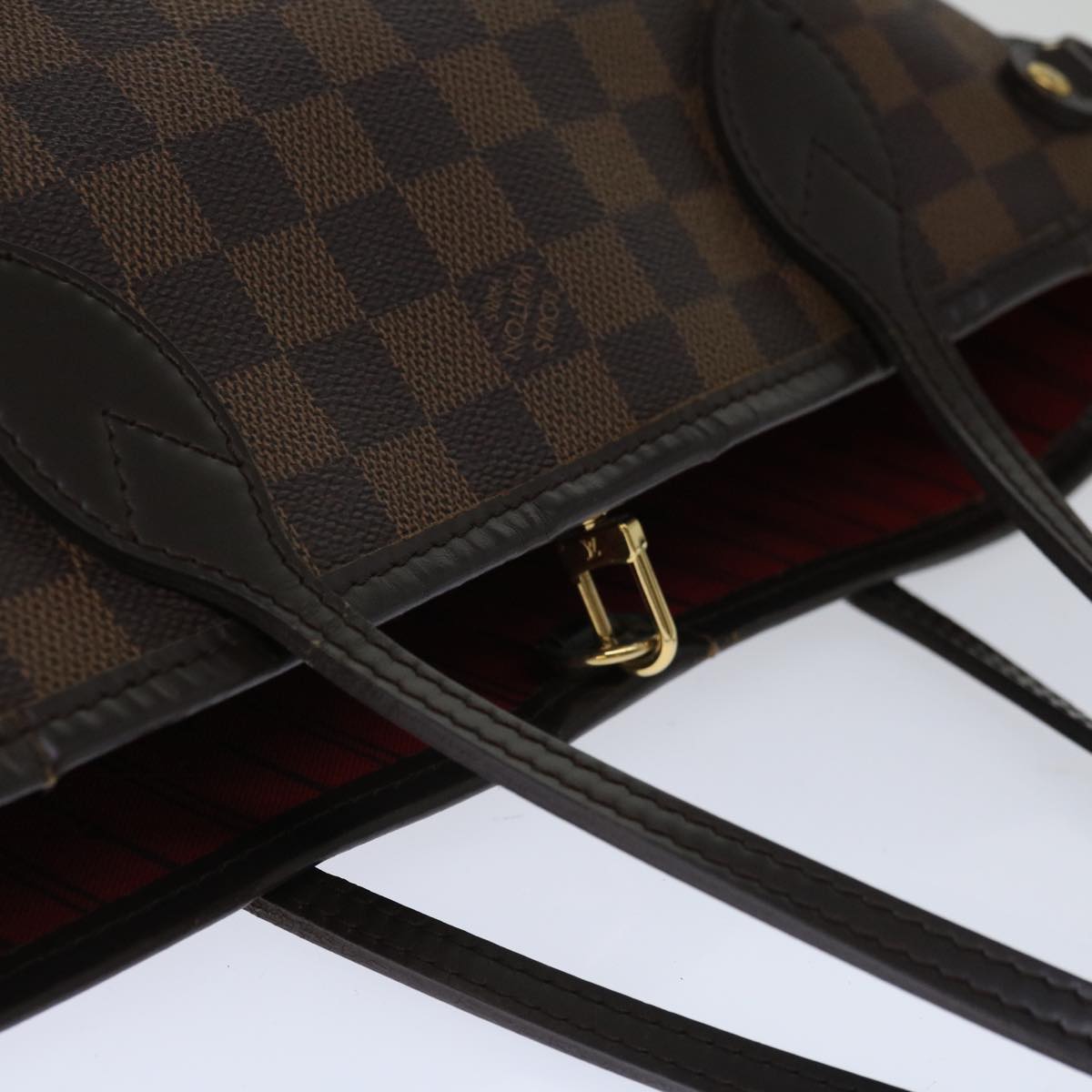 LOUIS VUITTON Damier Ebene Neverfull PM Tote Bag N51109 LV Auth fm3226