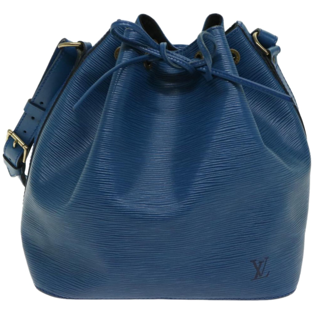 LOUIS VUITTON Epi Petit Noe Shoulder Bag Blue M44105 LV Auth fm3234