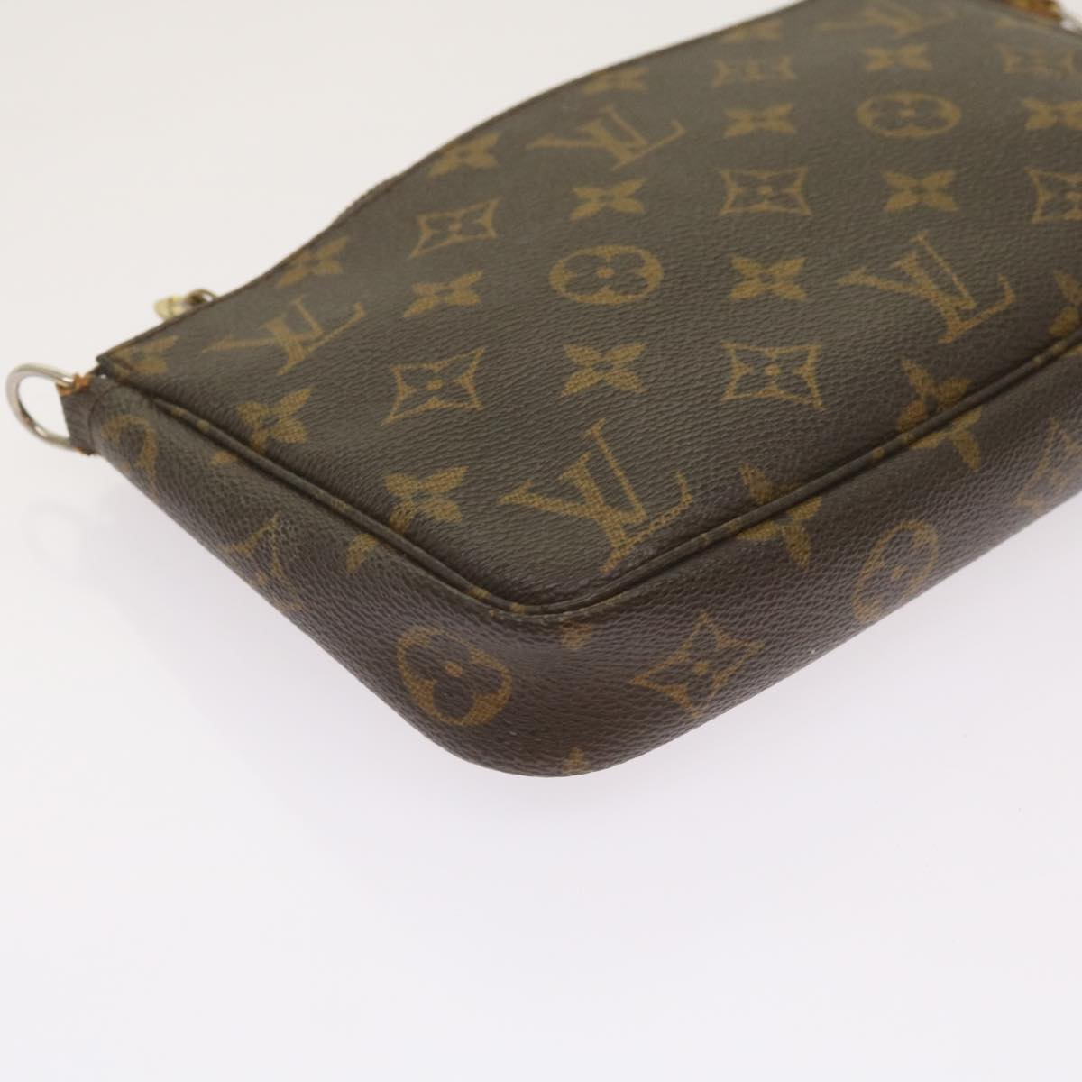 LOUIS VUITTON Monogram Pochette Accessoires Pouch M51980 LV Auth fm3237