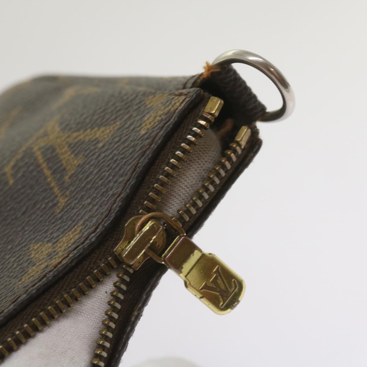 LOUIS VUITTON Monogram Pochette Accessoires Pouch M51980 LV Auth fm3237