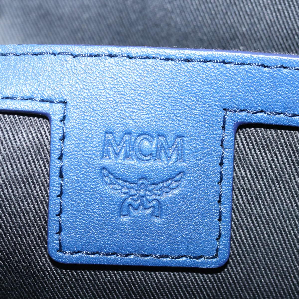 MCM Backpack Nylon Blue Auth fm3267