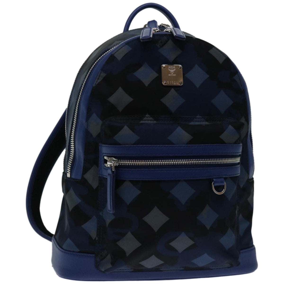 MCM Backpack Nylon Blue Auth fm3267