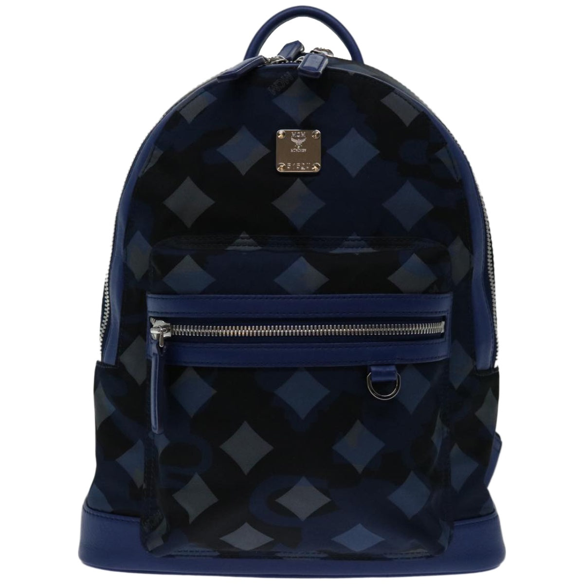 MCM Backpack Nylon Blue Auth fm3267