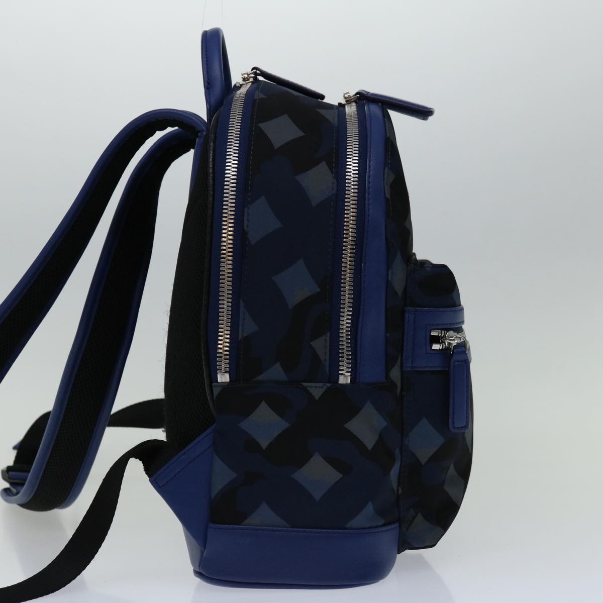 MCM Backpack Nylon Blue Auth fm3267