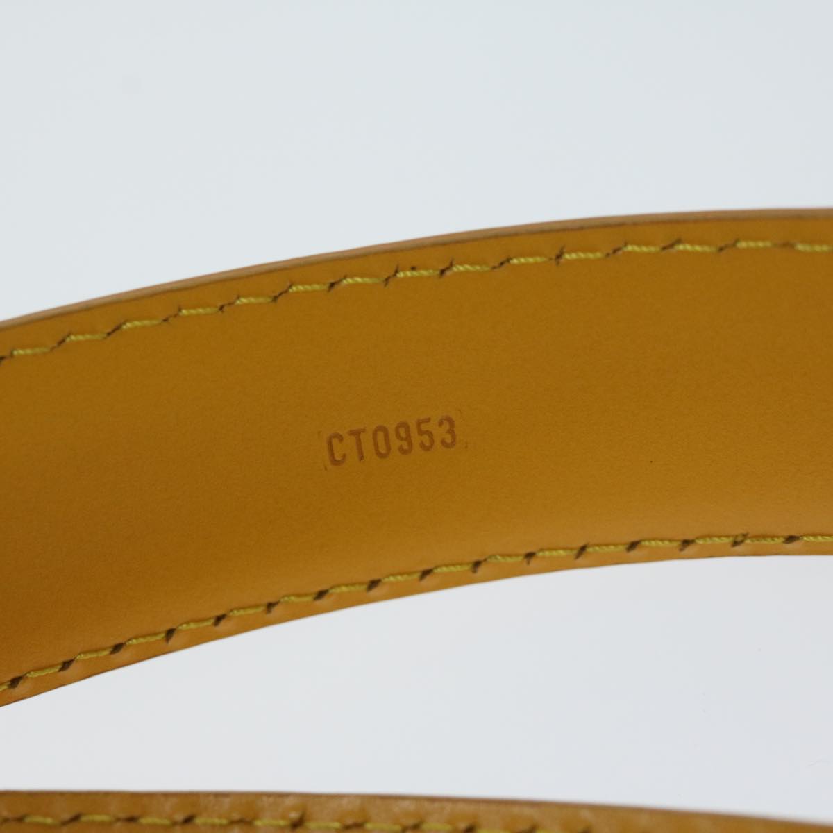 LOUIS VUITTON Epi Ceinture Belt 34/85 Yellow R10051 LV Auth fm3296