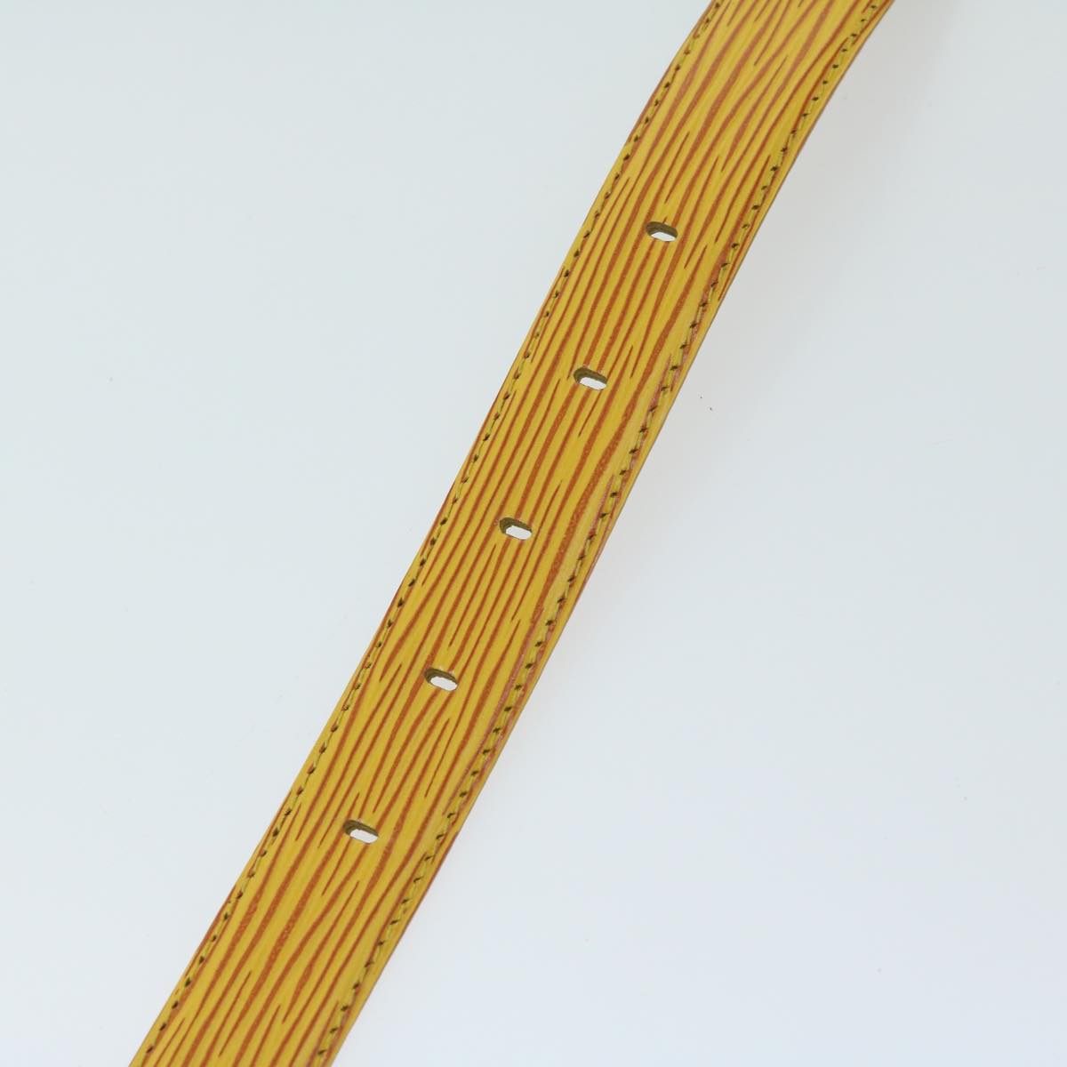 LOUIS VUITTON Epi Ceinture Belt 34/85 Yellow R10051 LV Auth fm3296