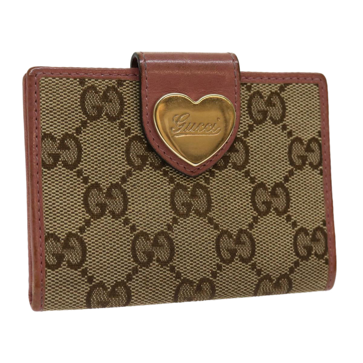 GUCCI GG Canvas Pass Case Beige 224261 Auth fm3301