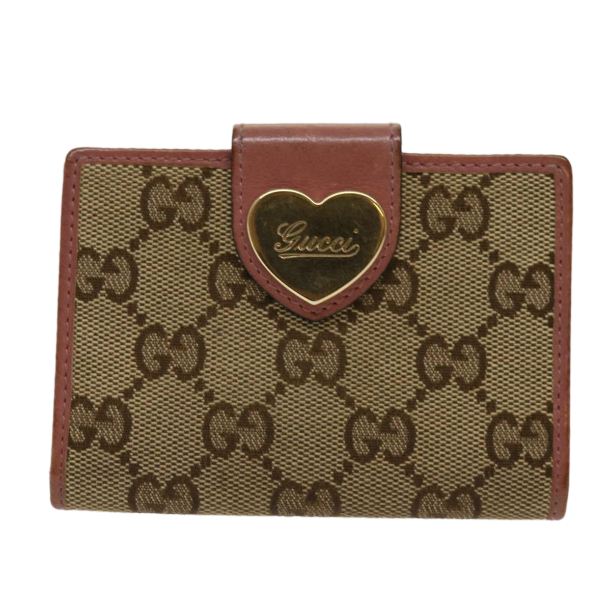 GUCCI GG Canvas Pass Case Beige 224261 Auth fm3301