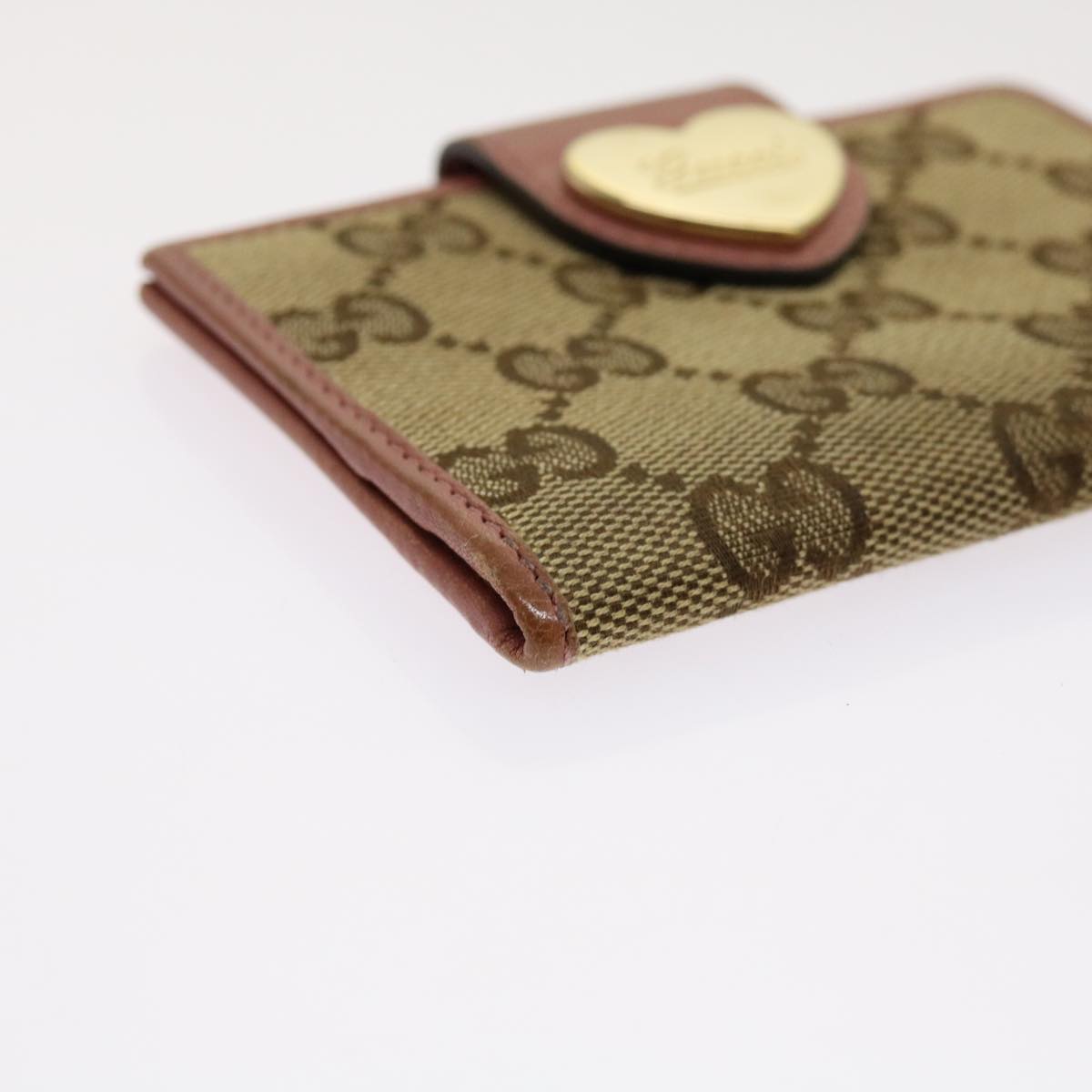 GUCCI GG Canvas Pass Case Beige 224261 Auth fm3301