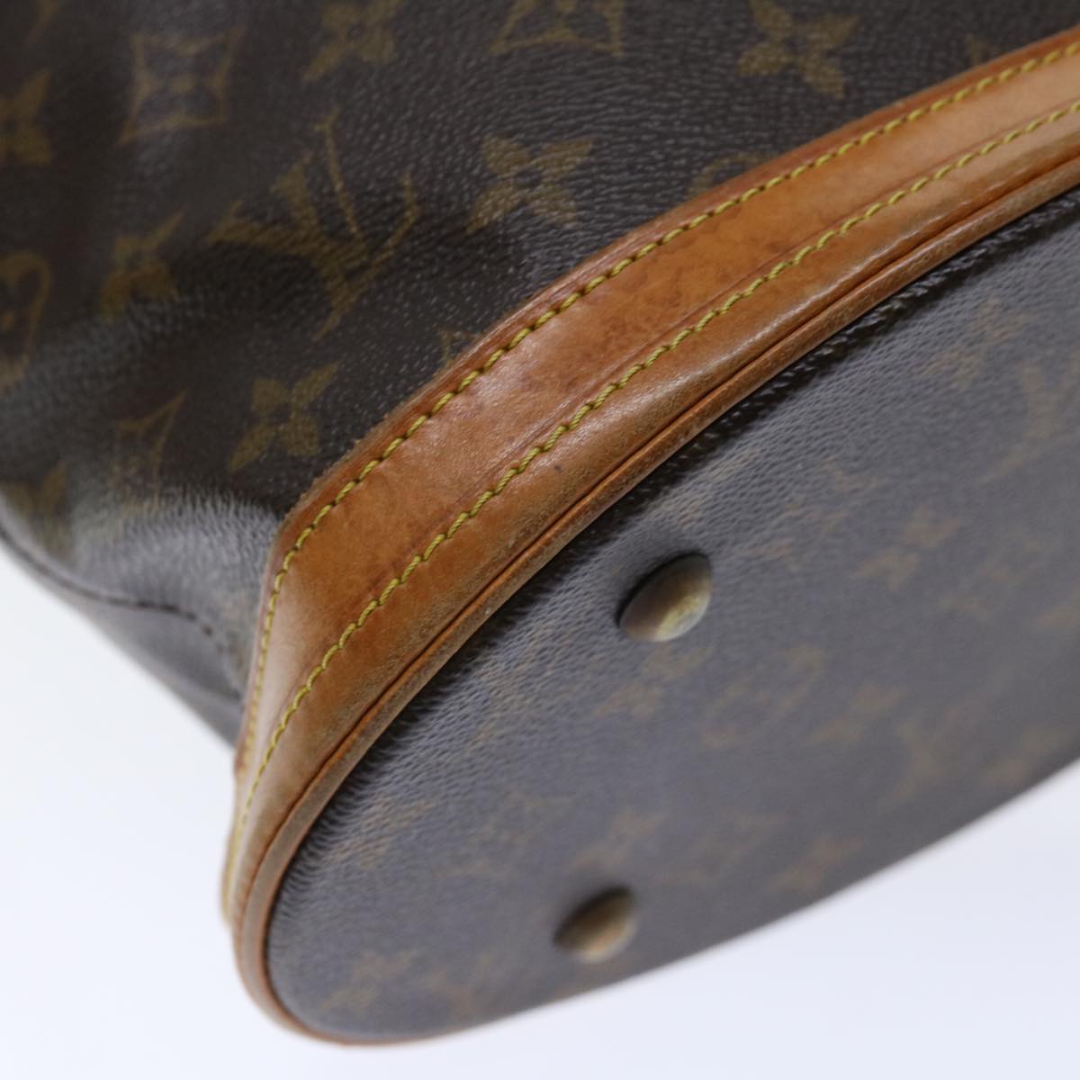 LOUIS VUITTON Monogram Bucket PM Shoulder Bag M42238 LV Auth fm3321