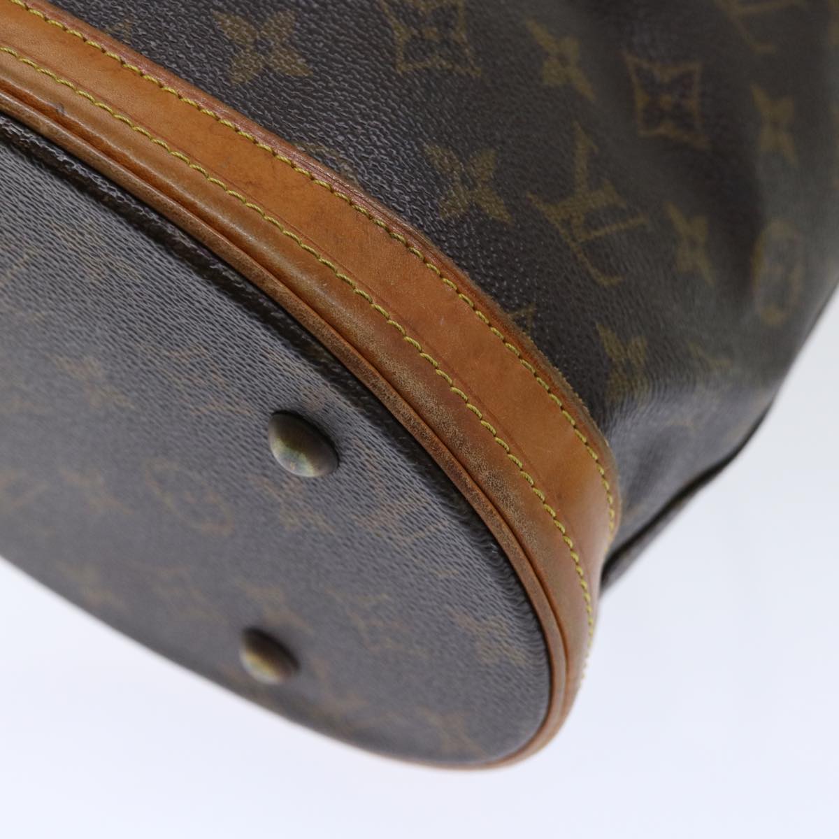 LOUIS VUITTON Monogram Bucket PM Shoulder Bag M42238 LV Auth fm3321