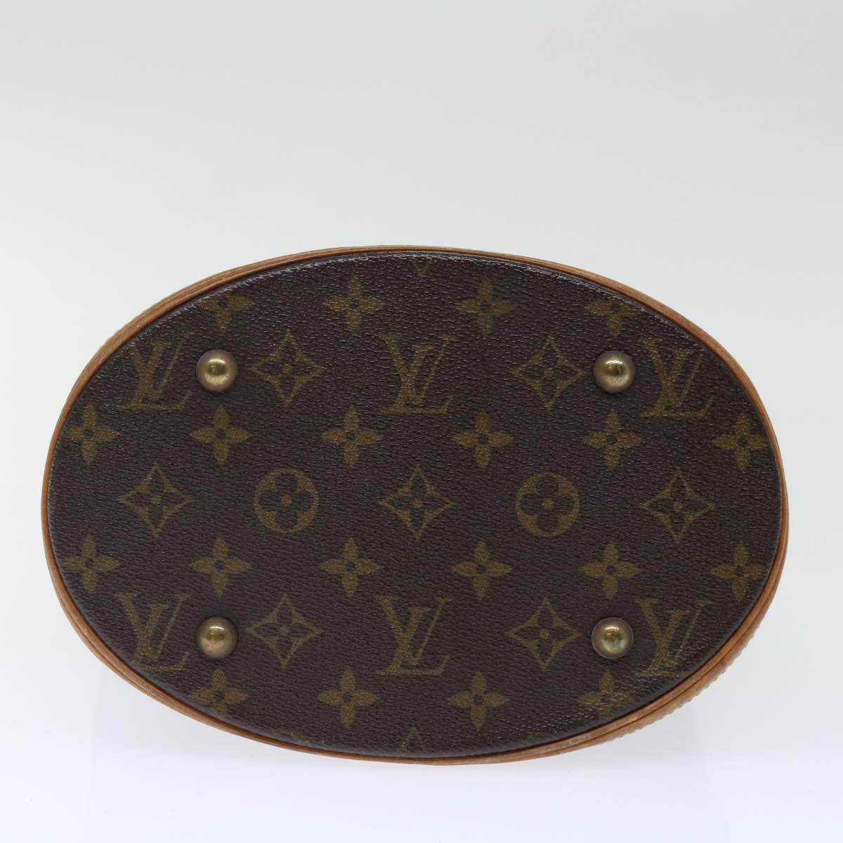 LOUIS VUITTON Monogram Bucket PM Shoulder Bag M42238 LV Auth fm3321