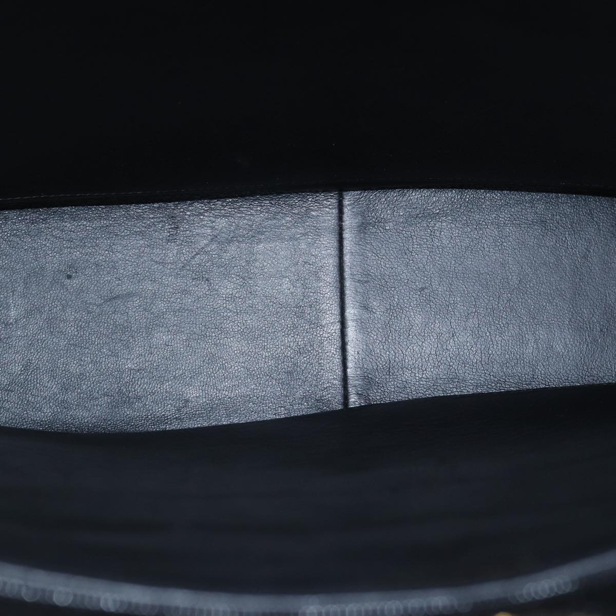 CHANEL Big Matelasse Chain Shoulder Bag Calf Skin Black CC Auth fm3373AV