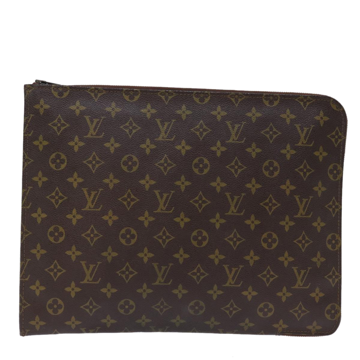 LOUIS VUITTON Monogram Poche Document Briefcase Vintage M53400 LV Auth fm3397