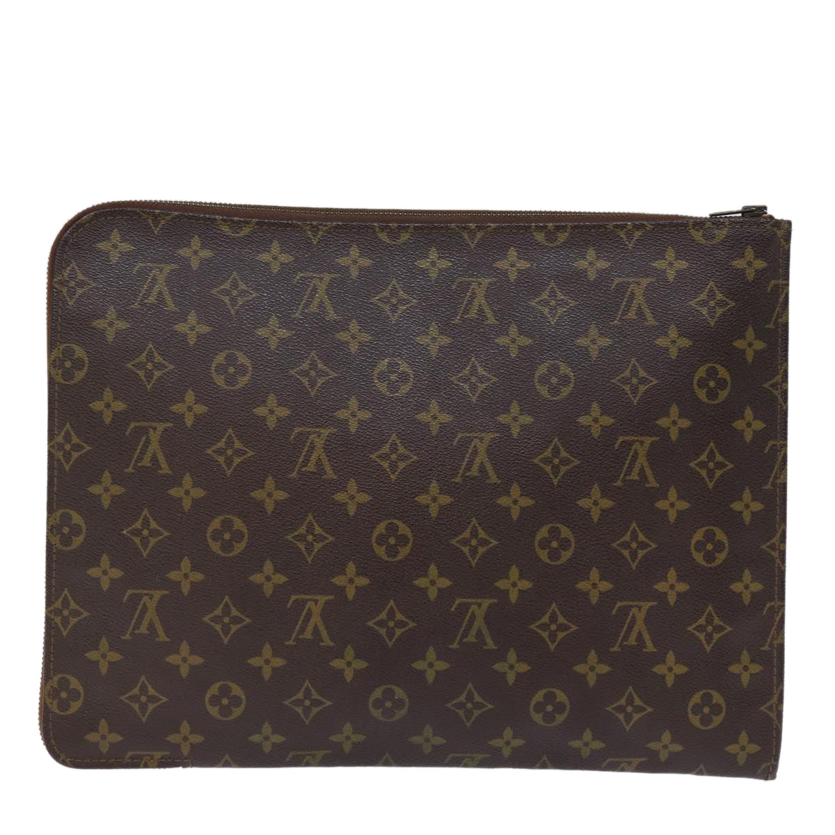 LOUIS VUITTON Monogram Poche Document Briefcase Vintage M53400 LV Auth fm3397