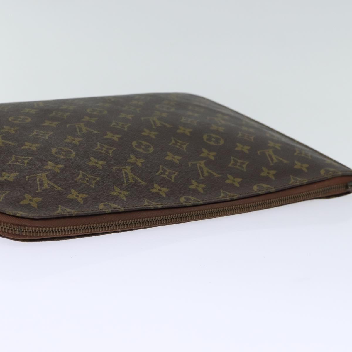 LOUIS VUITTON Monogram Poche Document Briefcase Vintage M53400 LV Auth fm3397