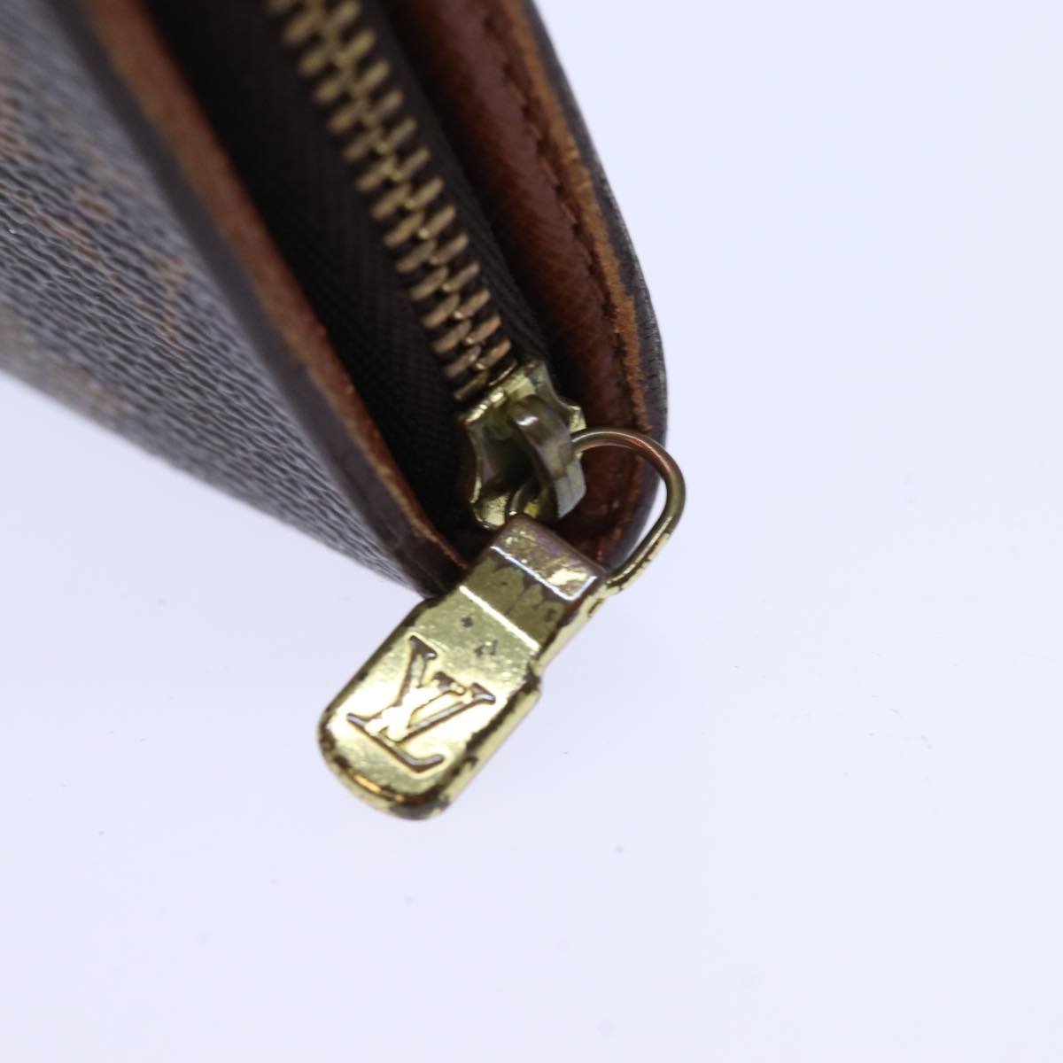 LOUIS VUITTON Monogram Porte Monnaie Zip Long Wallet M61727 LV Auth fm3443