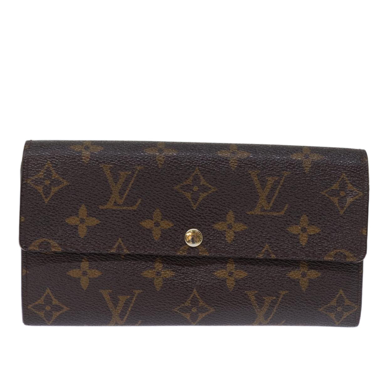 LOUIS VUITTON Monogram Portefeuille Sarah Long Wallet M60531 LV Auth fm3445