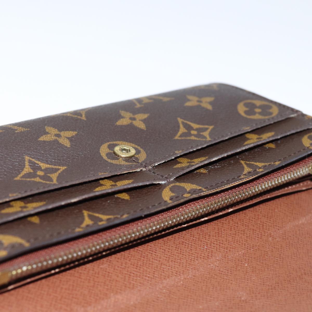 LOUIS VUITTON Monogram Portefeuille Sarah Long Wallet M60531 LV Auth fm3445