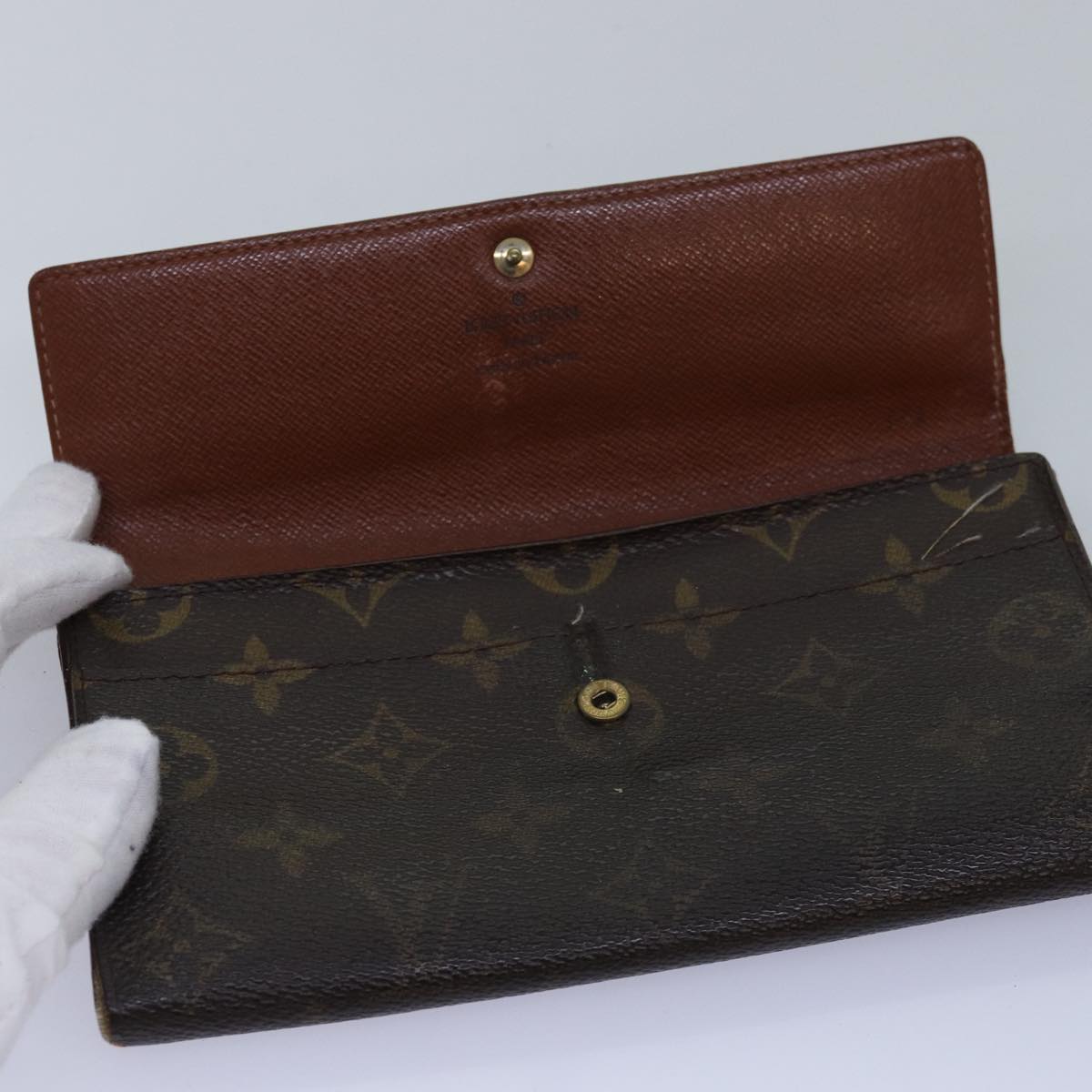 LOUIS VUITTON Monogram Long Wallet 4Set LV Auth fm3450