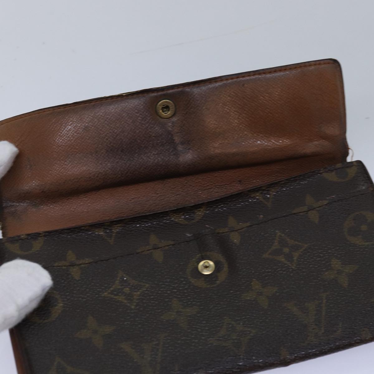 LOUIS VUITTON Monogram Long Wallet 4Set LV Auth fm3450