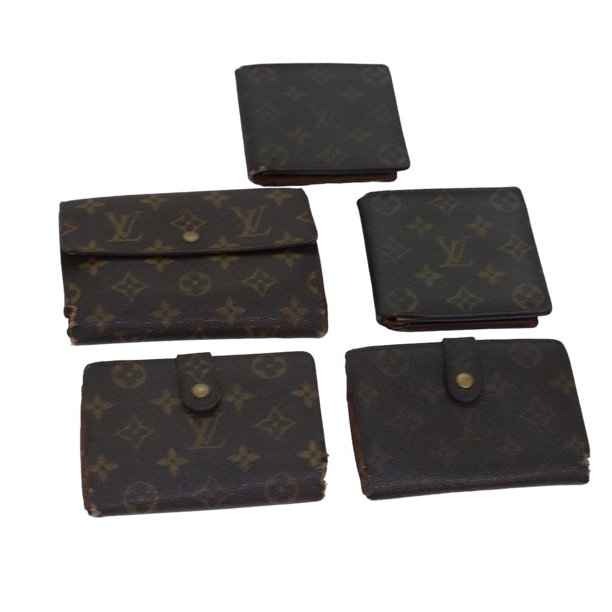 LOUIS VUITTON Monogram Wallet 5Set LV Auth fm3451