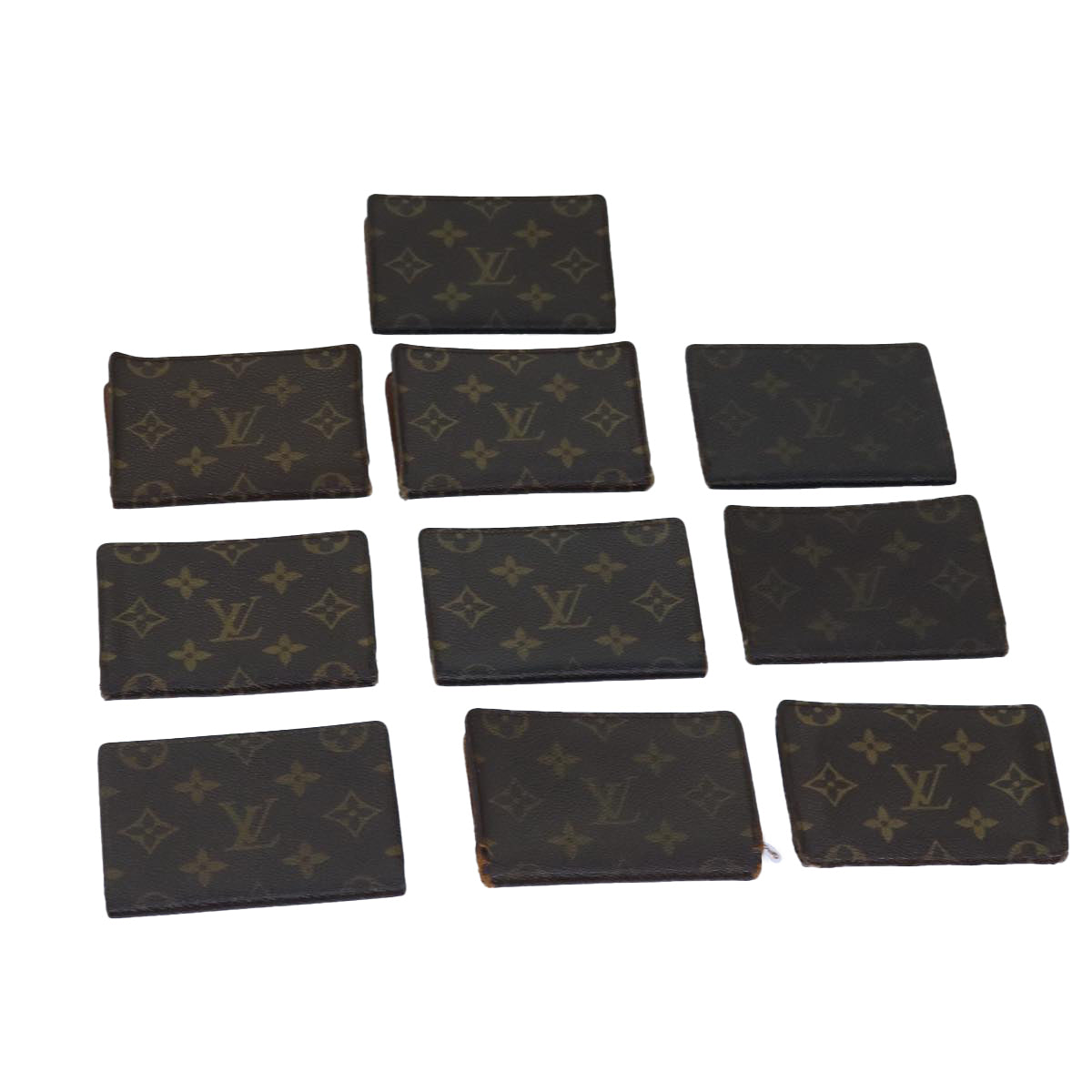 LOUIS VUITTON Monogram Pass Case 10set LV Auth fm3470