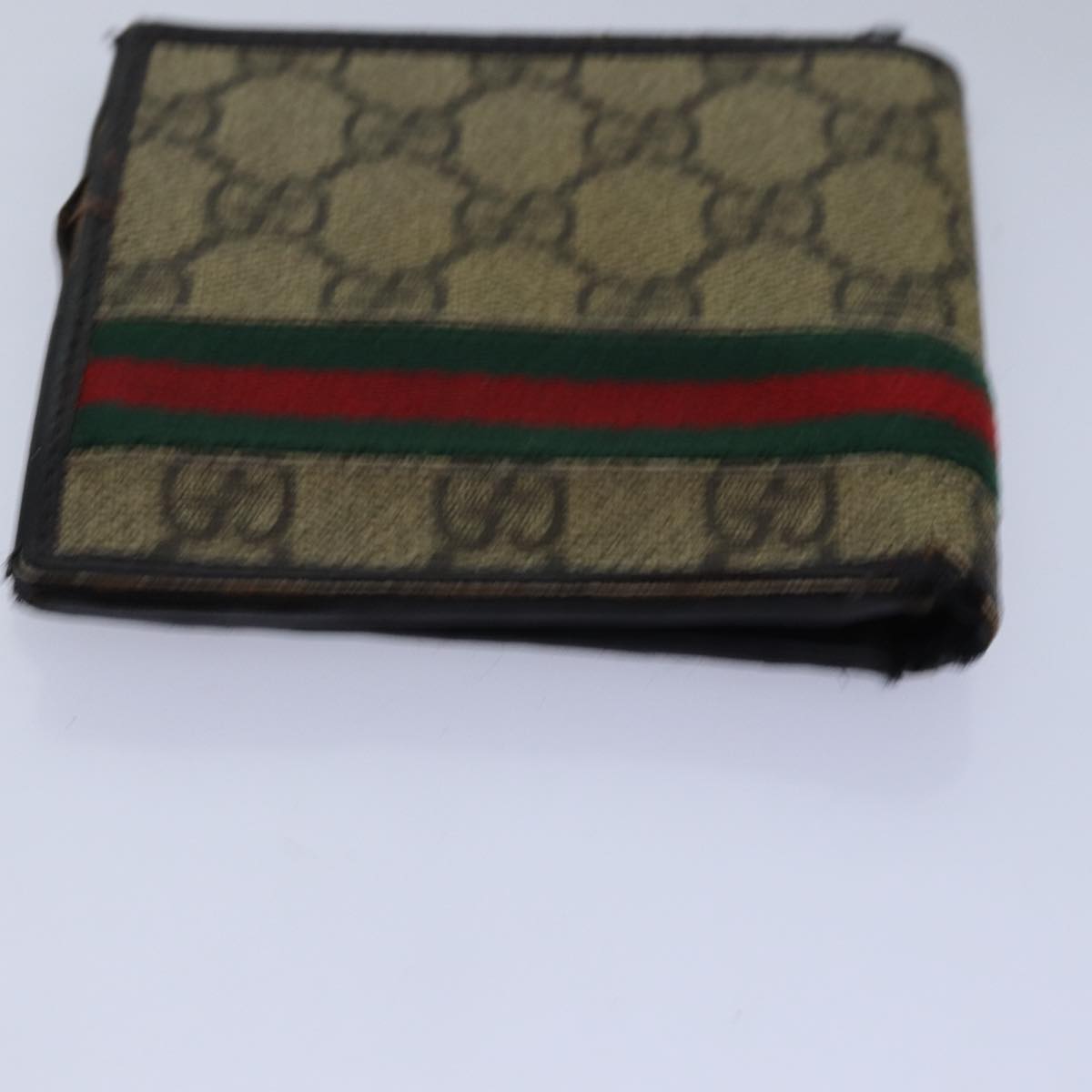 GUCCI GG Canvas Jackie Web Sherry Line Wallet 8Set Black Beige Red Auth fm3491