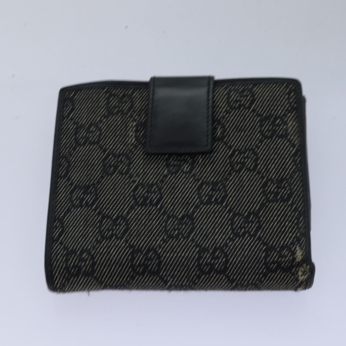 GUCCI GG Canvas Jackie Web Sherry Line Wallet 8Set Black Beige Red Auth fm3491