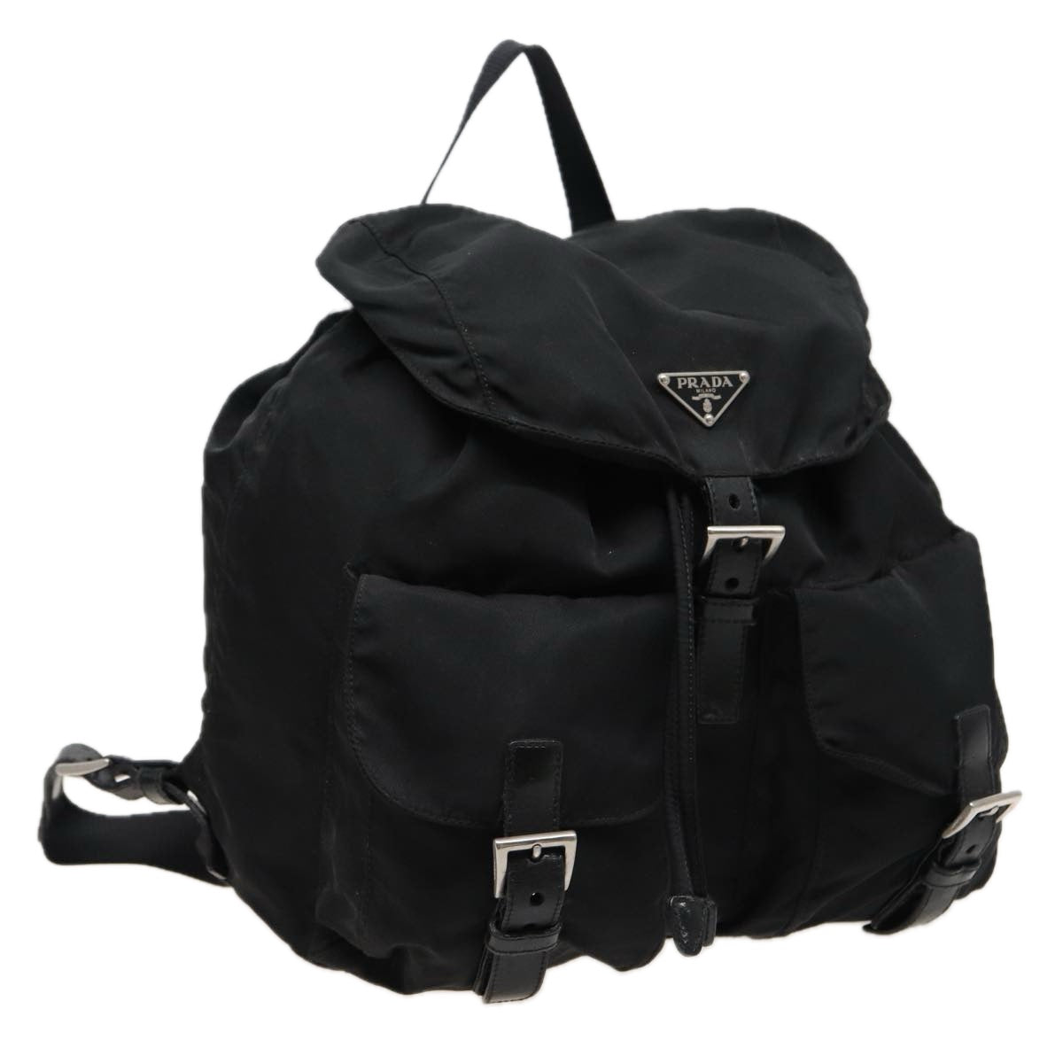 PRADA Backpack Nylon Black Auth fm3520