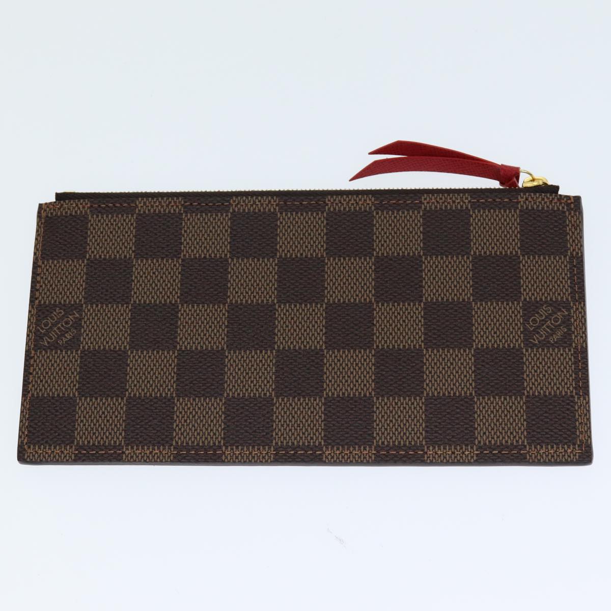 LOUIS VUITTON Damier Ebene Pochette Felice Shoulder Wallet N63032 Auth fm3540SM