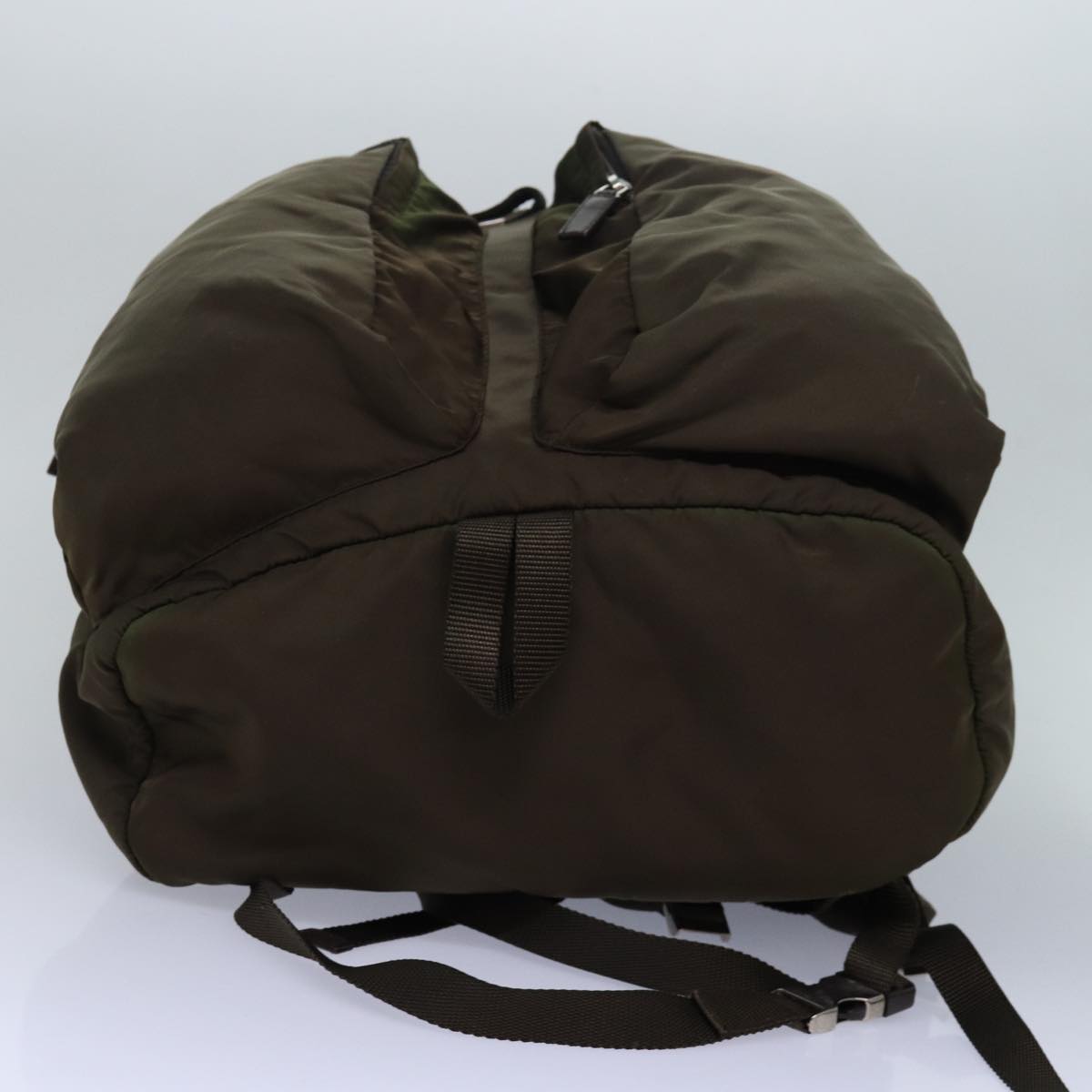 PRADA Backpack Nylon Khaki Auth fm3621