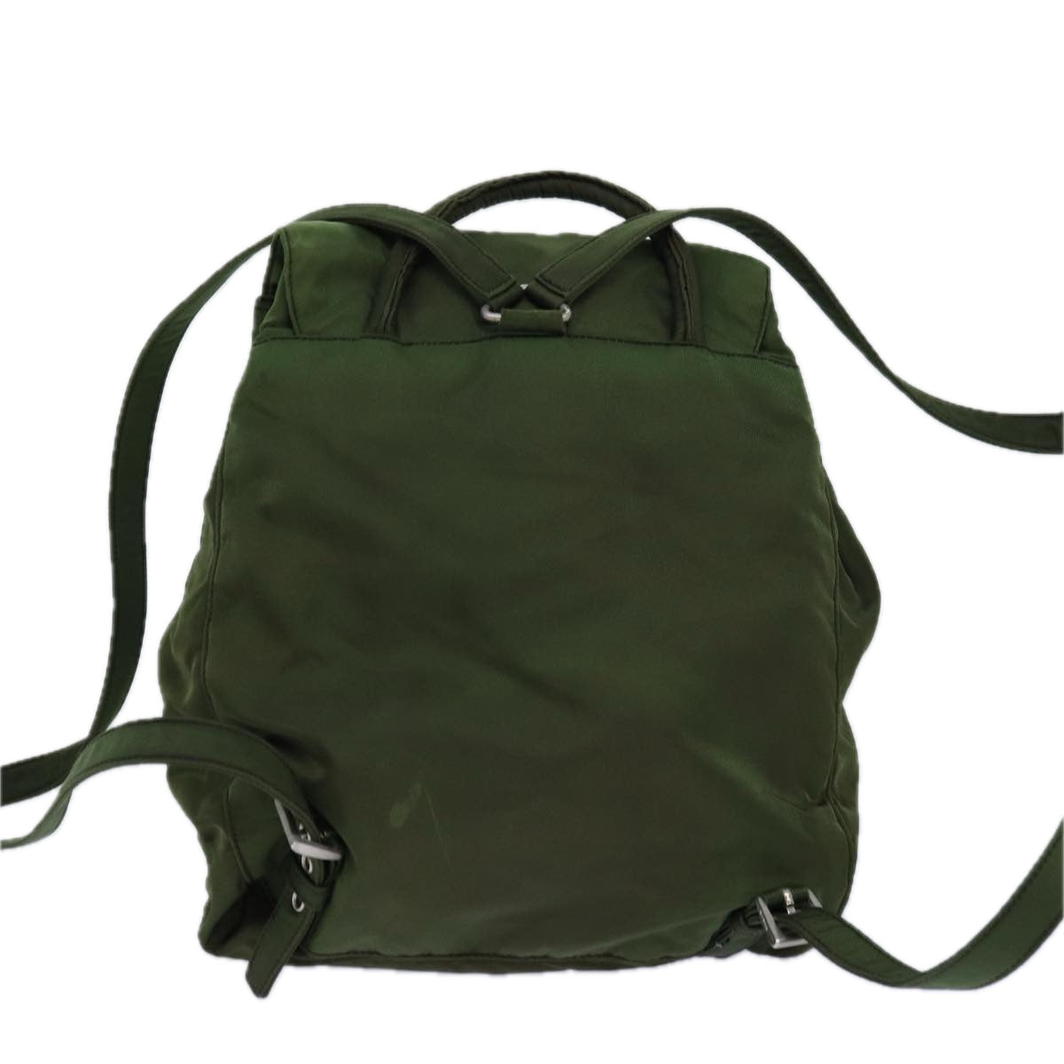 PRADA Backpack Nylon Khaki Auth fm3668