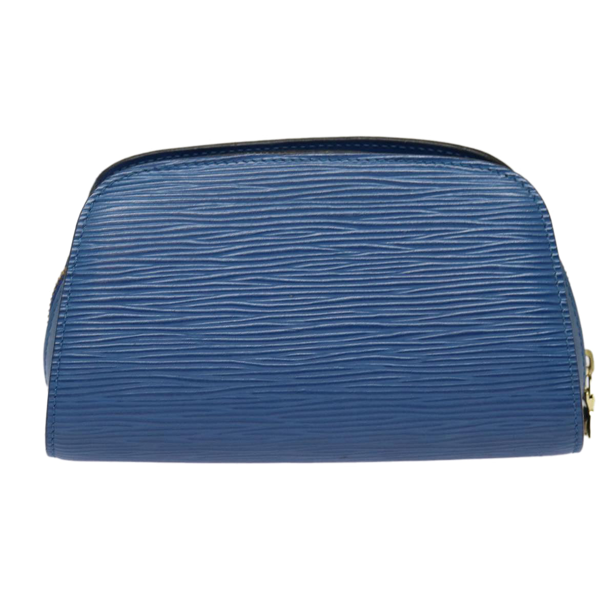 LOUIS VUITTON Epi Dauphine PM Pouch Blue M48445 LV Auth fm3723