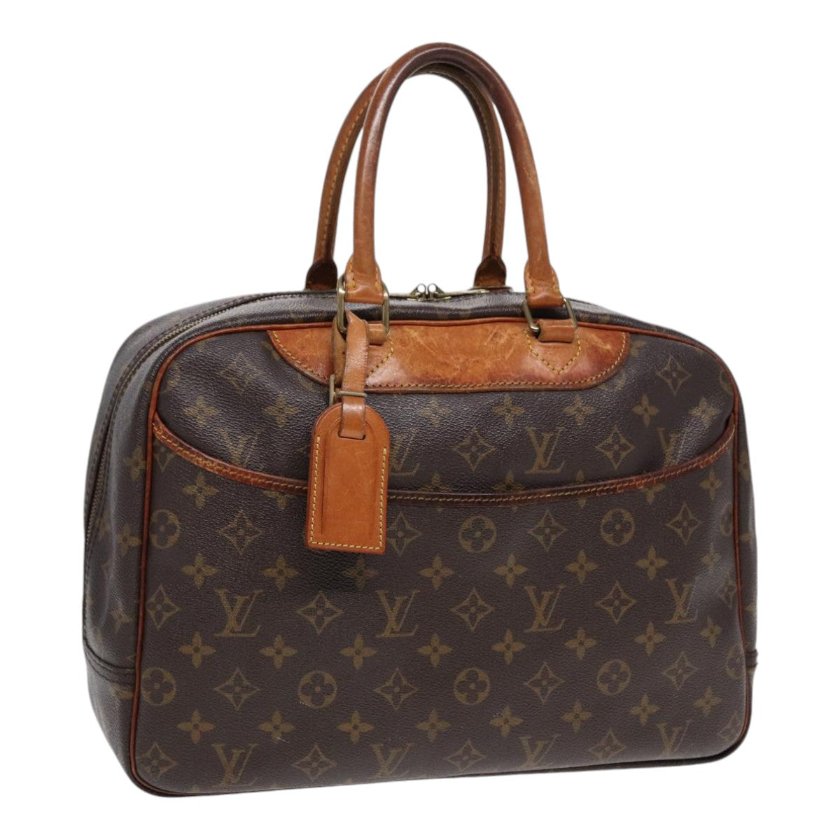 LOUIS VUITTON Monogram Deauville Hand Bag M47270 LV Auth fm3738