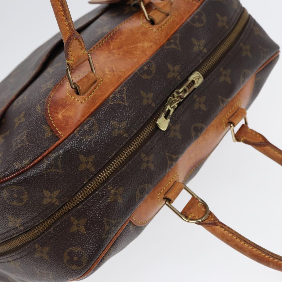 LOUIS VUITTON Monogram Deauville Hand Bag M47270 LV Auth fm3738