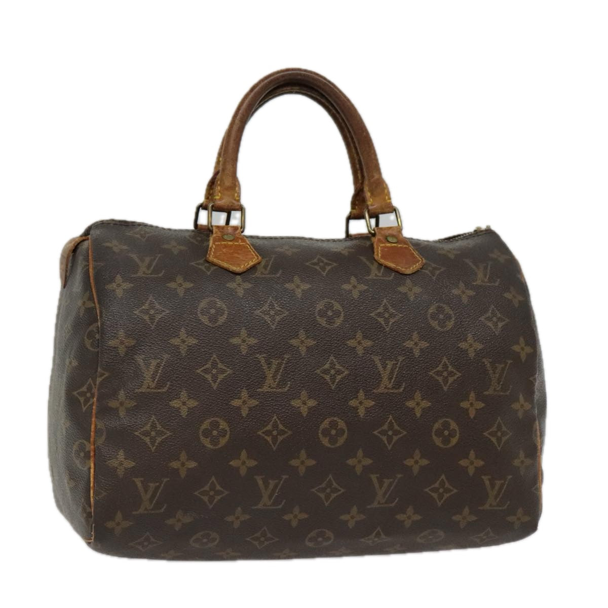 LOUIS VUITTON Monogram Speedy 30 Hand Bag M41526 LV Auth fm3857