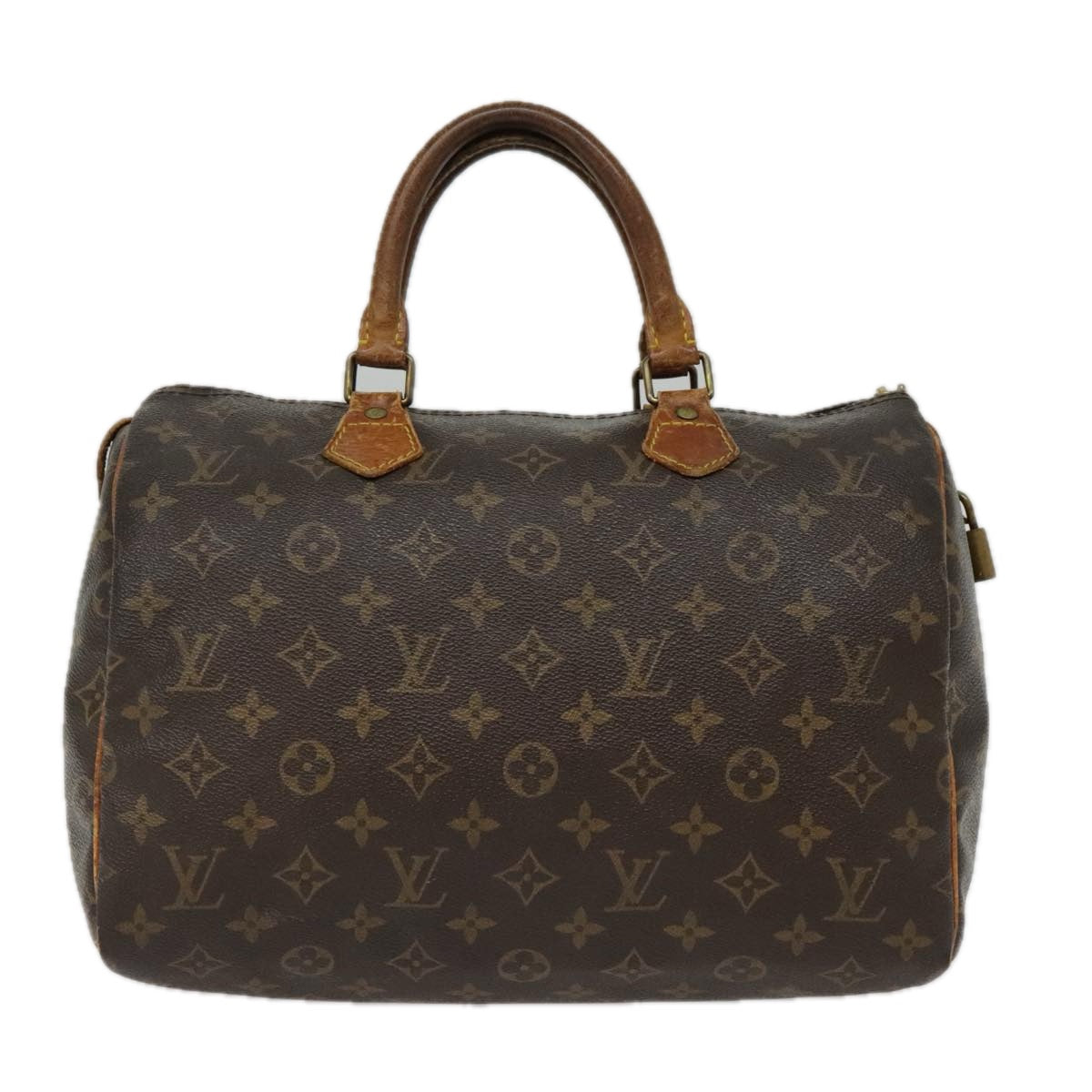 LOUIS VUITTON Monogram Speedy 30 Hand Bag M41526 LV Auth fm3857