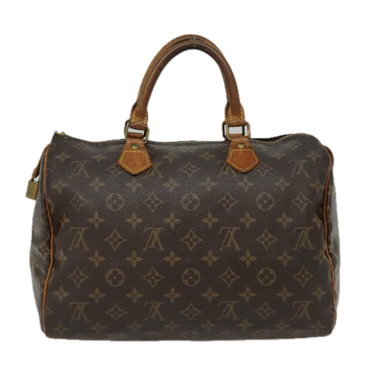 LOUIS VUITTON Monogram Speedy 30 Hand Bag M41526 LV Auth fm3857