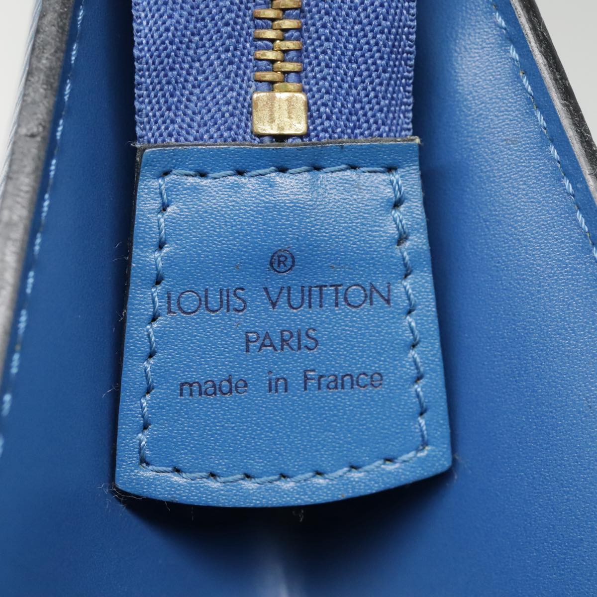 LOUIS VUITTON Epi Trousse Crete Pouch Blue M48405 LV Auth fm3886