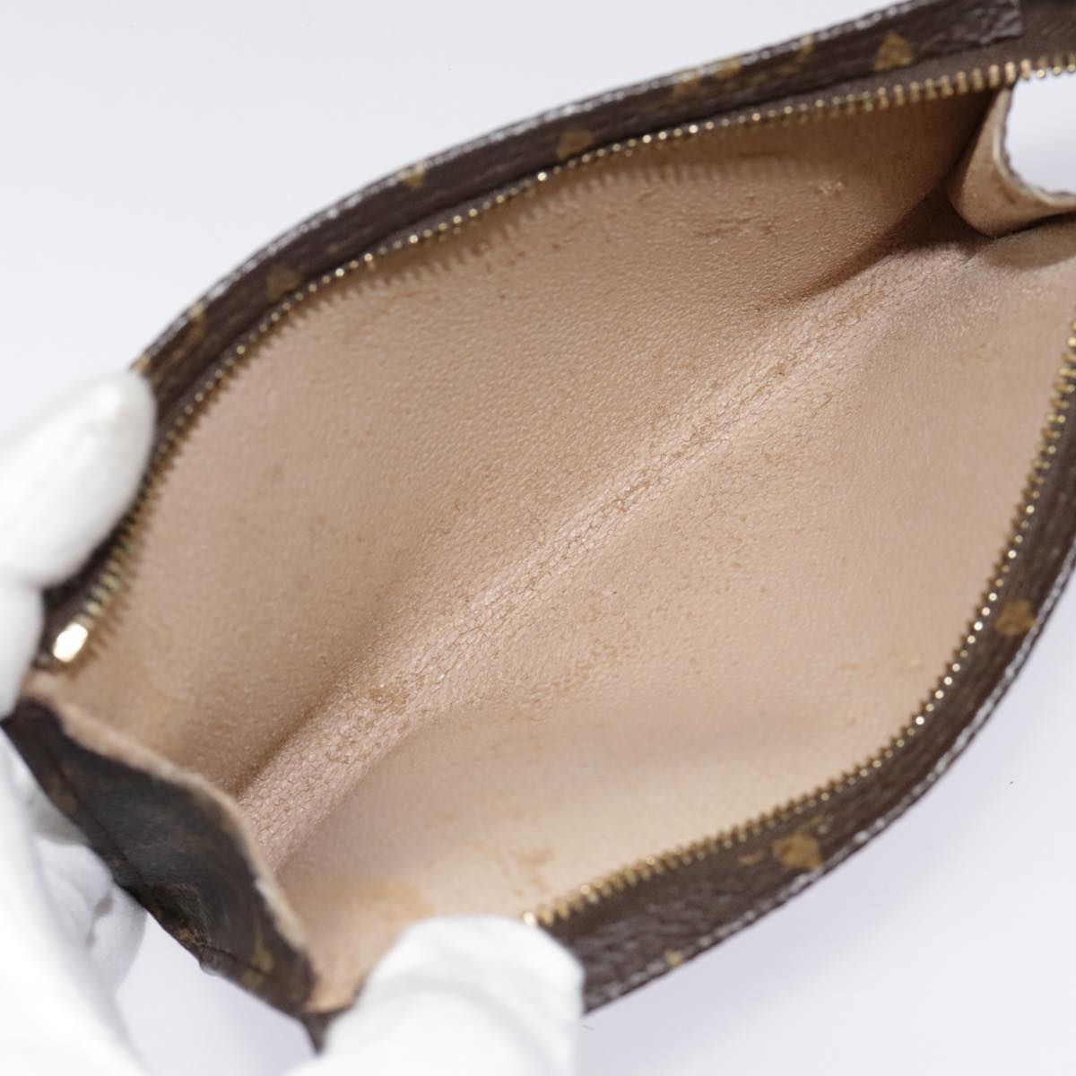 LOUIS VUITTON Monogram Bucket PM Accessory Pouch LV Auth fm3896