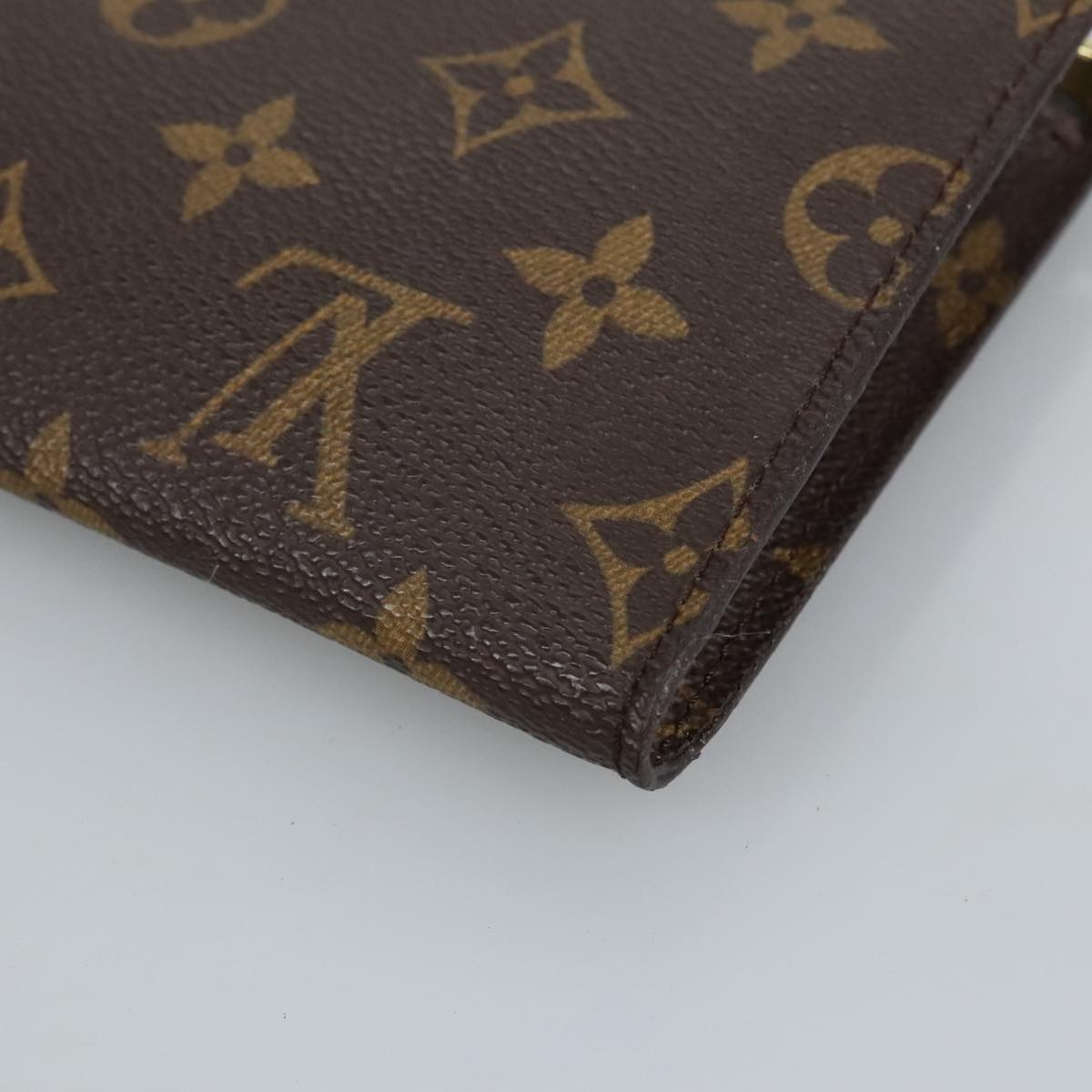 LOUIS VUITTON Monogram Bucket PM Accessory Pouch LV Auth fm4033