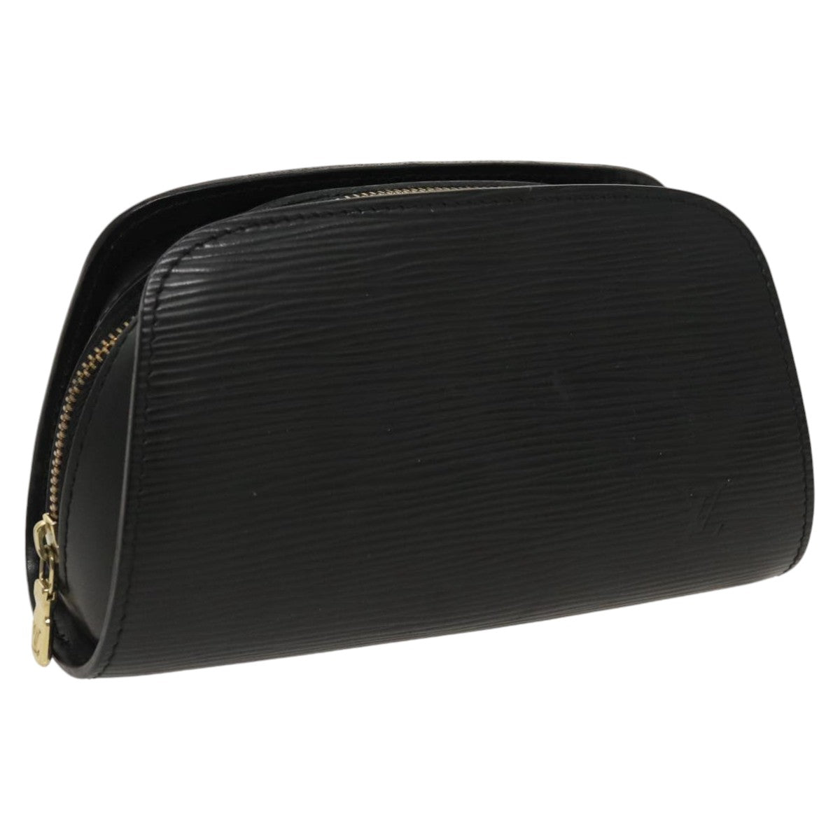 LOUIS VUITTON Epi Dauphine PM Pouch Black M48442 LV Auth fm4038