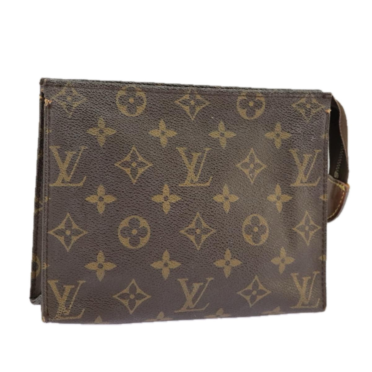 LOUIS VUITTON Monogram Poche Toilette 19 Pouch M47544 LV Auth fm4089