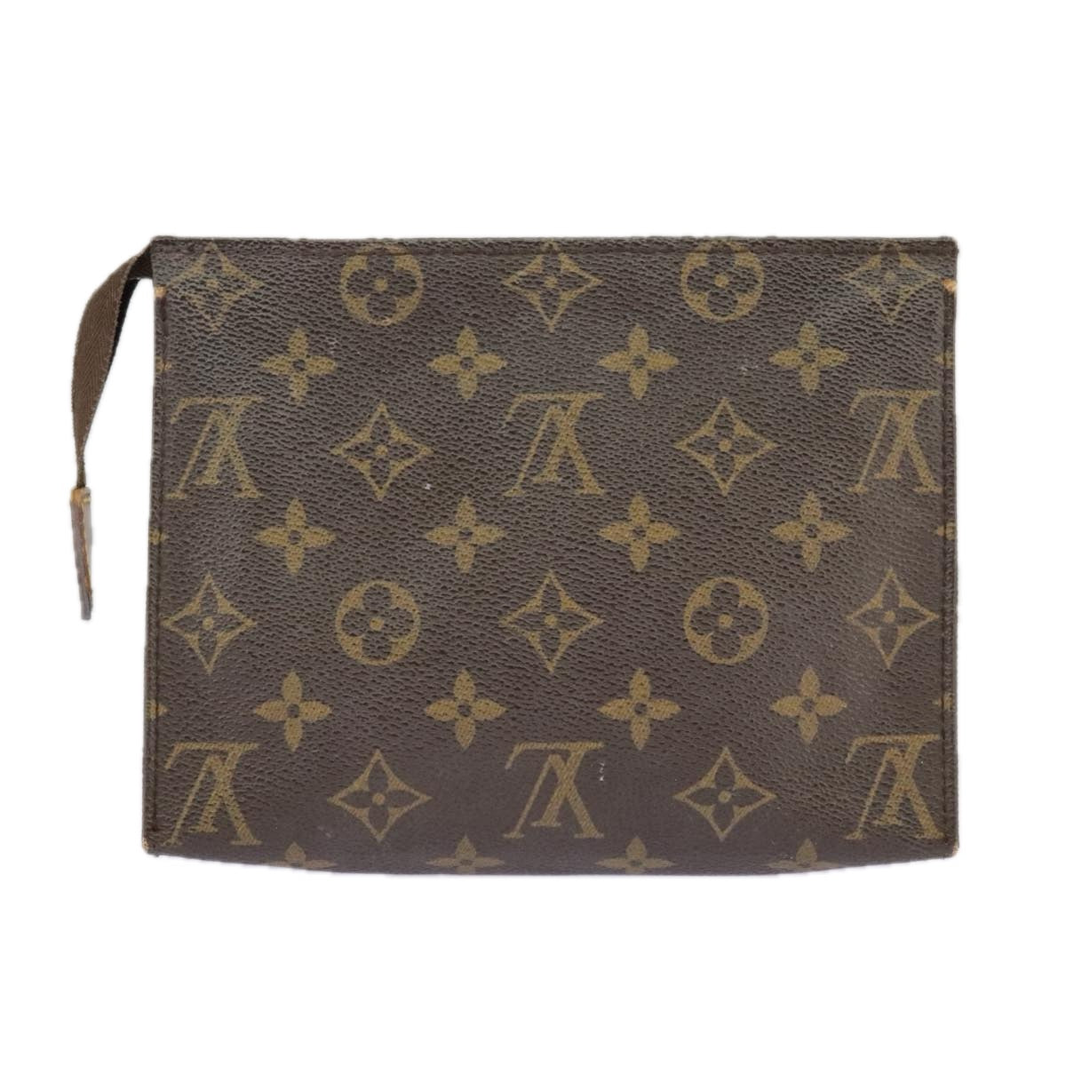 LOUIS VUITTON Monogram Poche Toilette 19 Pouch M47544 LV Auth fm4089