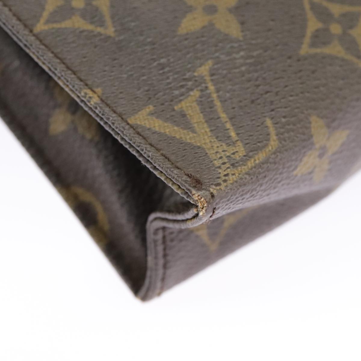 LOUIS VUITTON Monogram Poche Toilette 19 Pouch M47544 LV Auth fm4089