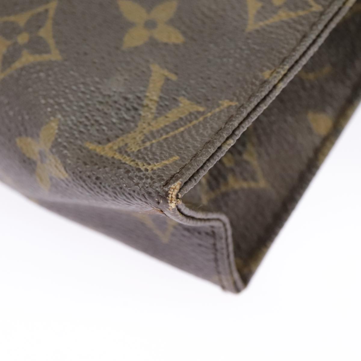 LOUIS VUITTON Monogram Poche Toilette 19 Pouch M47544 LV Auth fm4089