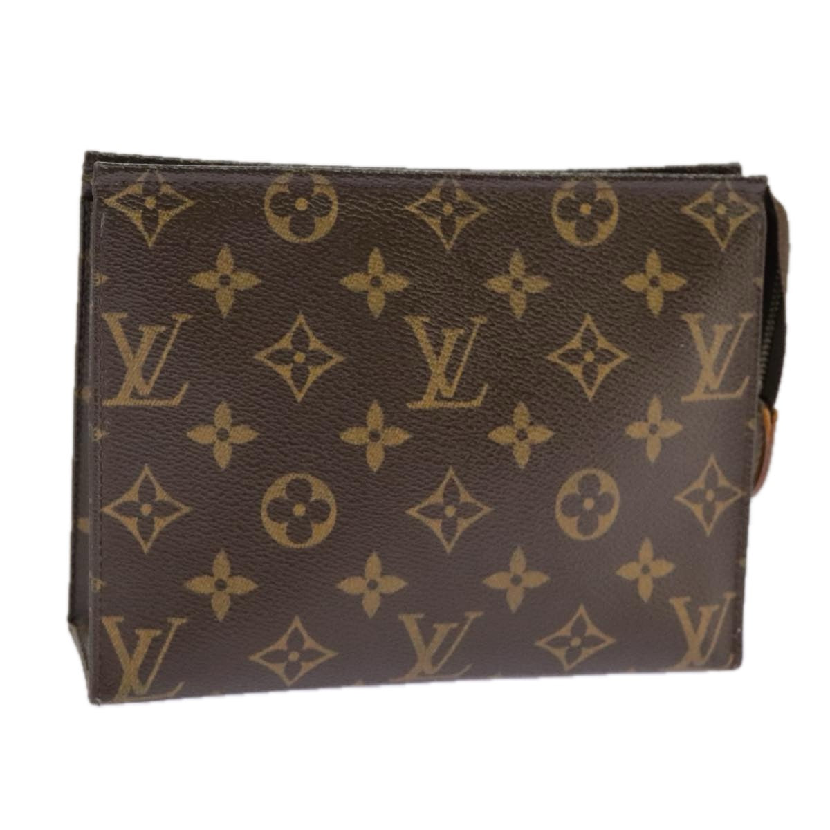 LOUIS VUITTON Monogram Poche Toilette 19 Pouch M47544 LV Auth fm4090