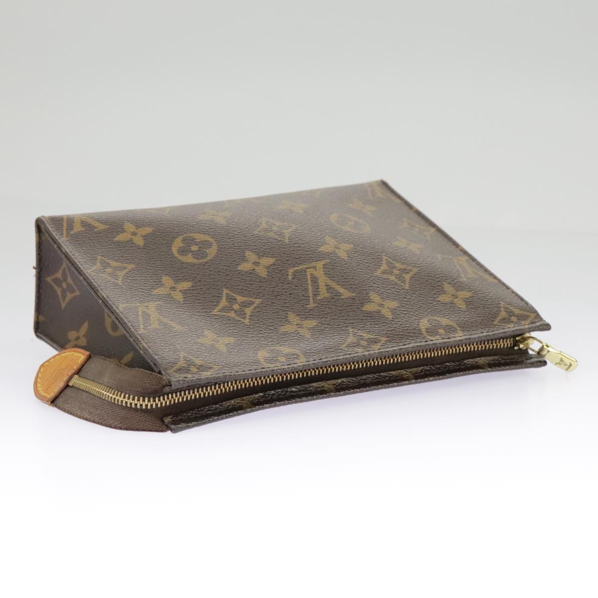 LOUIS VUITTON Monogram Poche Toilette 19 Pouch M47544 LV Auth fm4090